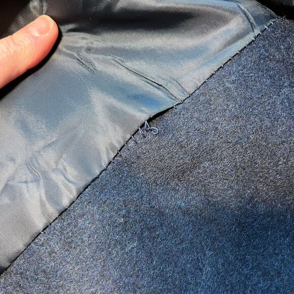 Jones New York Coat Navy Wool Blend Long Overcoat Size 6 NWT MSRP $400 - Picture 15 of 16